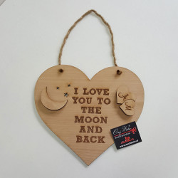 3D Wooden heart