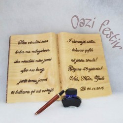Libër druri për vëllain