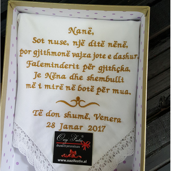 Shamia e vajzës nuse për nënën e vetë